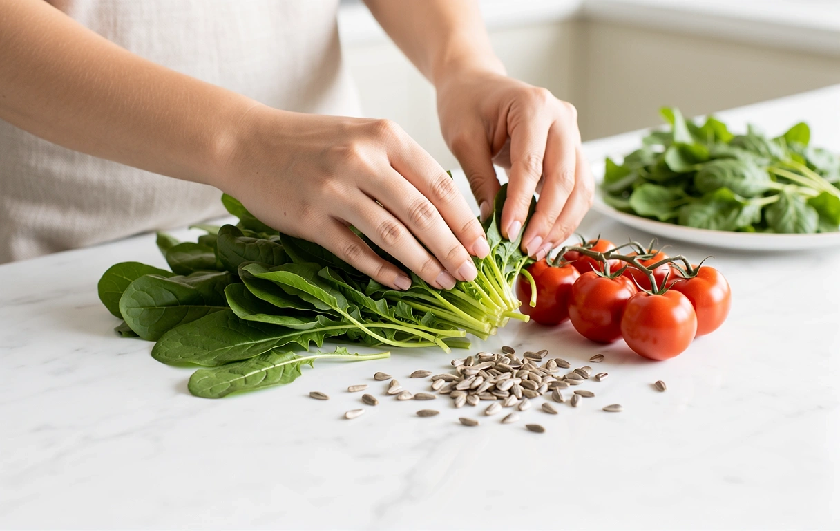 Frische gesunde Lebensmittel
